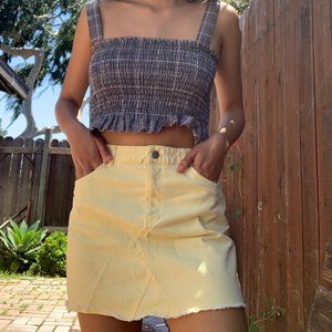 Yellow Mini Skirt